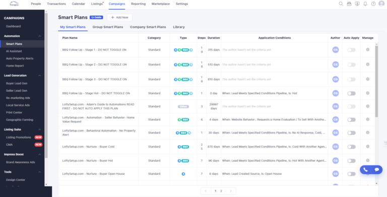 smart plan automation